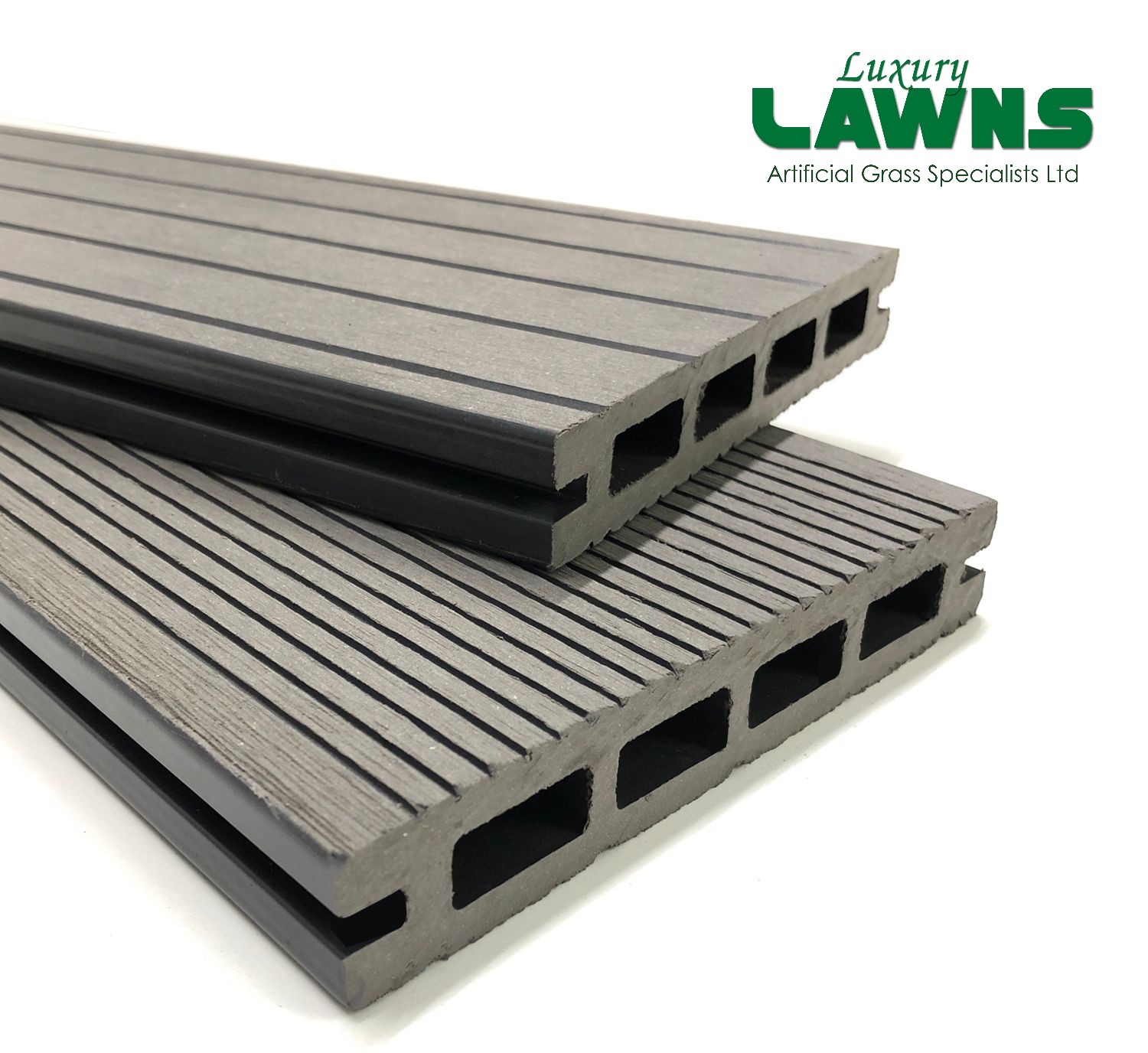 Luxury Grey Composite Wood Decking Kit 2.9m Boards (Reversible)